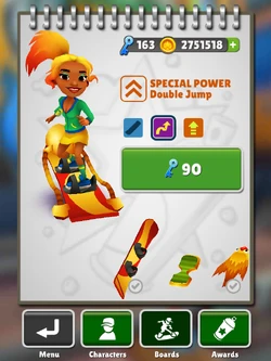 Double Jump in subway surfers